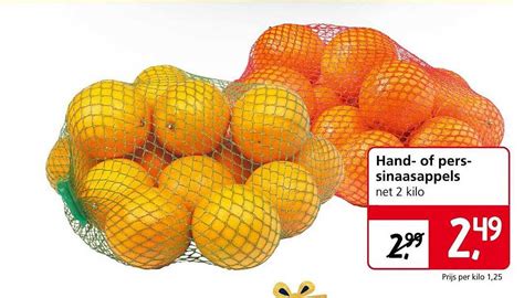 Hand Of Perssinaasappels Aanbieding Bij Jan Linders Folders Nl