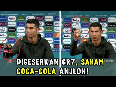 Viral Aksi Cristiano Ronaldo Geser Botol Coca Cola Saham Minuman Soda