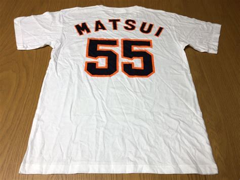 【目立った傷や汚れなし】読売ジャイアンツ 松井秀喜 コットンtシャツ F 一球製 プロ野球 応援 21 0611 09の落札情報詳細