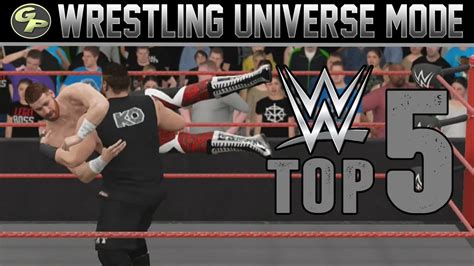 Wwe 2k17 Universe Mode Top 5 Moments From 19 Youtube