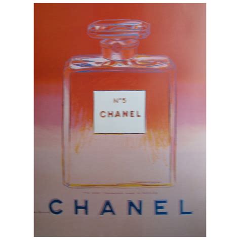 WARHOL Chanel Original Vintage Poster For Sale At 1stDibs