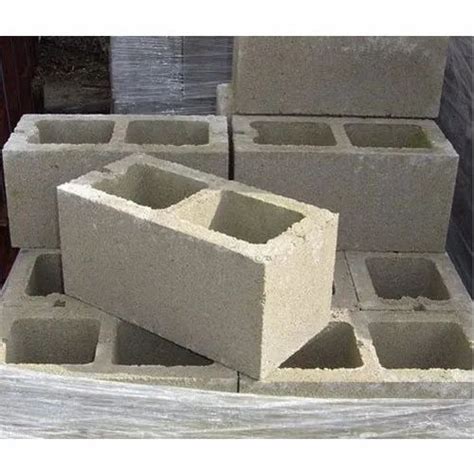 Rectangle Concrete Partition Wall Hollow Block Size 9 X 4 X 3 Inch At