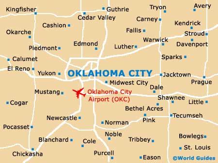 Map of Will Rogers World Airport (OKC): Orientation and Maps for OKC Oklahoma City Airport