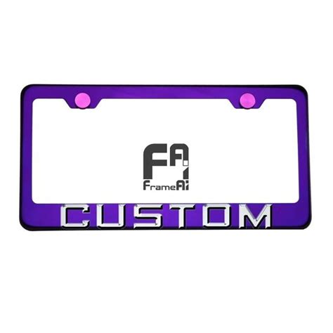 FAI Frame Ai 3D Text Personalized Metal Chrome Emblem Decals Polish ...