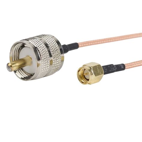 UHF Connector Male PL259 to SMA Male RG174/RG316/RG316D/RG58/LMR195 Pigtail Cable UHF Male to ...