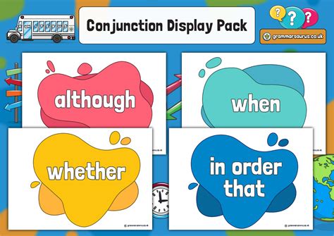 Conjunction Display Pack Ad 1 Grammarsaurus