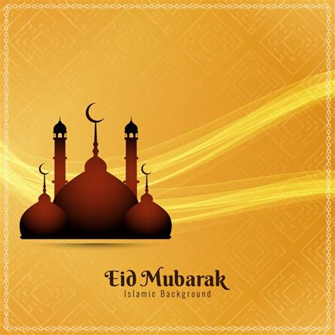 Premium Vector Abstract Eid Mubarak Religious Background Illustration