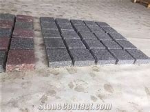 Green Porphyry Granite Flooring Panel Paver Tiles On Mesh From China