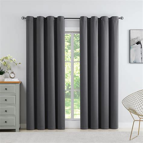 TBONEEY Cortinas Opacas 2 Piezas Cortinas Blackout Con Aislamiento