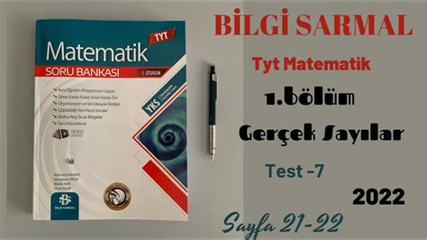 B Lg Sarmal Tyt Matematik B L M Ger Ek Say Lar Test Sayfa