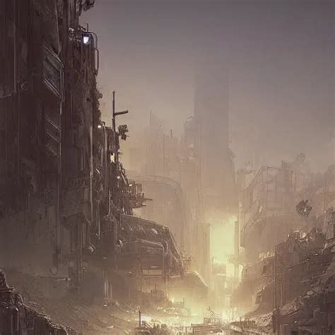 Post Apocalyptic Desert City Los Angeles Concept Art Stable