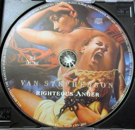 Van Stephenson Righteous Anger Rare Cd Hits Modern Day Delilah All