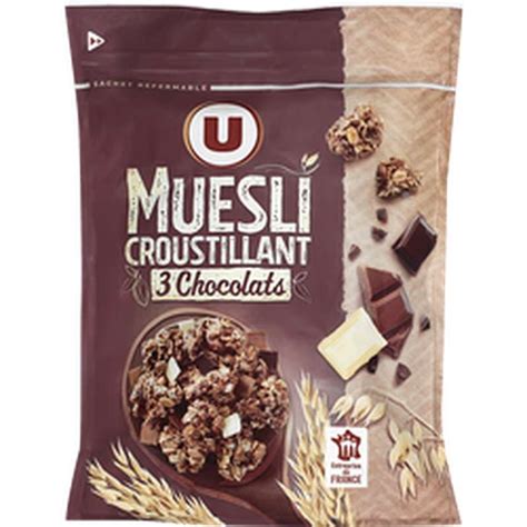 Muesli Croustillant Aux Chocolats U G La Belle Vie Courses