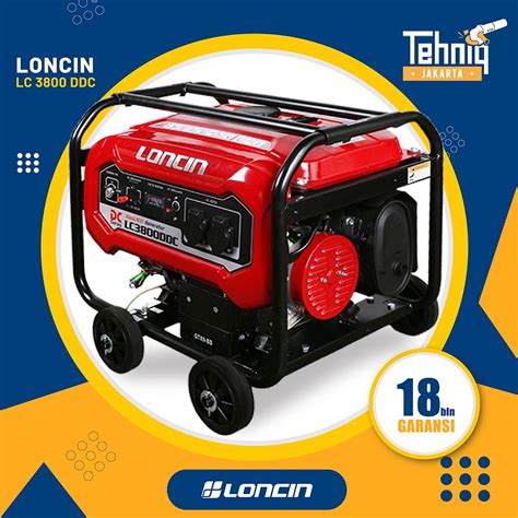 Jual Generator Genset Listrik Bensin Loncin Lc 3800ddc Digital Series