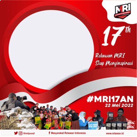 Ragam Twibbon HUT MRI Ke 17 Tahun 2022 Waca Berita