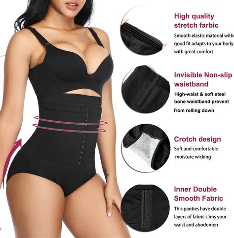 Vaslanda Shapewear For Women Faja Waist Trainer Tummy Control Butt