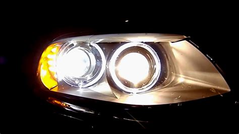 BMW E92 Adaptive Xenon Headlights On Roads YouTube