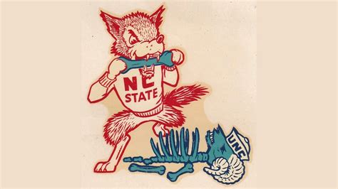 The story behind a decal of NC State's mascot eating UNC's mascot