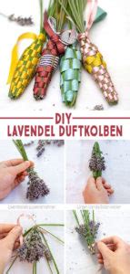 Kleines Geschenk Aus Dem Garten Diy Lavendelstab