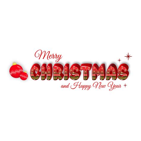 Merry Christmas Happy New Year Text In Red And Green Merry Christmas Christmas Text Art Happy