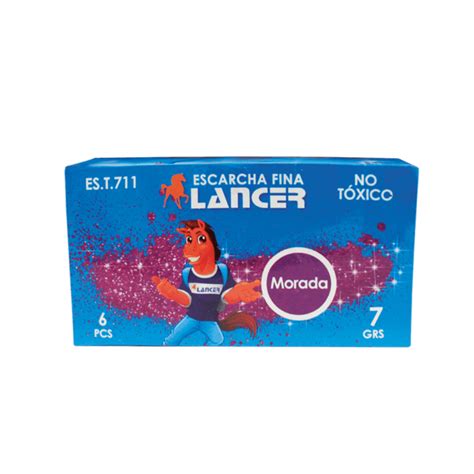 Escarcha Fina Morada Gr Lancer Caja X Unidades Comsucre Online