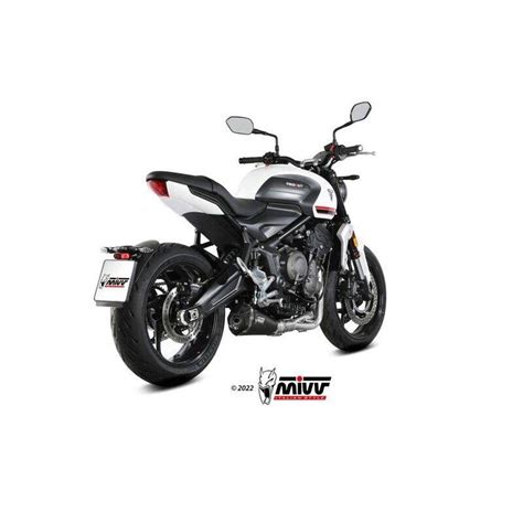 Ligne complète MIVV Delta Race Steel Black carbone Triumph Trident 660