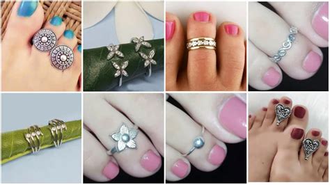 Silver toe ring designs - Simple Craft Idea