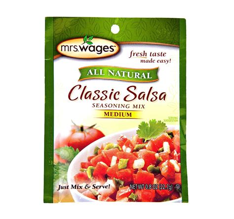 Amazon Mrs Wages All Natural Classic Medium Salsa Mix Oz