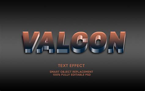 Valcon Text Effects Template Gráfico Por Gilangkenter · Creative Fabrica