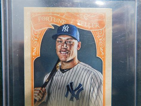 Topps Gypsy Queen Fortune Teller Mini Aaron Judge Autographed Card