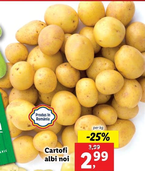 PIATA Lidl Cartofi albi noi per kg ofertă la Lidl