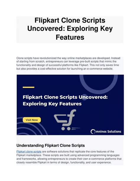 Ppt Flipkart Clone Scripts Uncovered Exploring Key Features