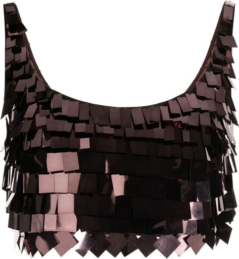 Simkhai Sequin Embellished Cropped Vest Shopstyle Tops