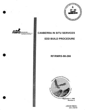 Fillable Online Lm Doe Can Berm In Situ Services Edd Build Procedure