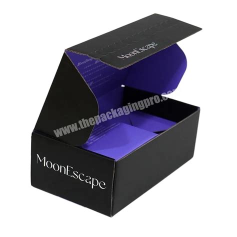 Custom Print Ecommerce Corrugated Paper Boxes Recycled Cardboard Zipper