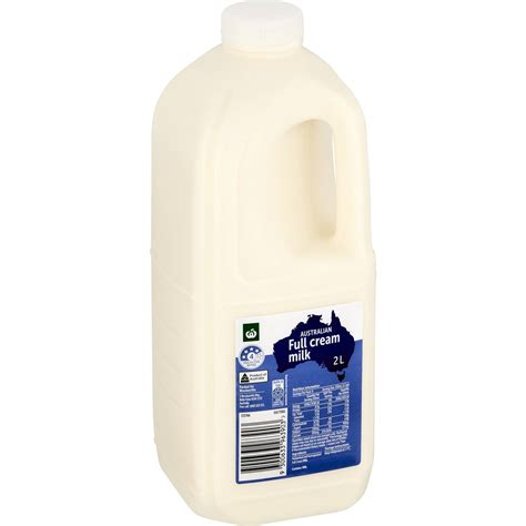 Woolworths Full Cream Milk 2l Woolworths