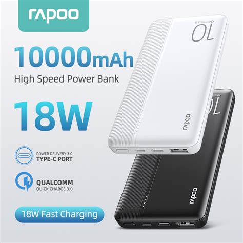 Rapoo Q Mah W Original Powerbank Fast Charging Qc Slim