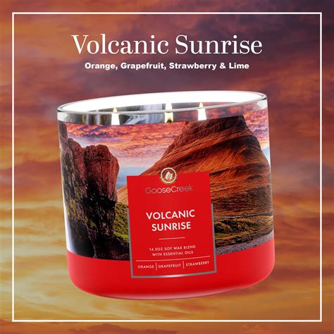 Eruptive Citrus Strawberry Volcano Candle Goose Creek Candles