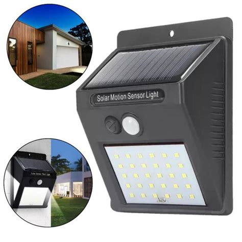 Sensor Luz Led Carregador Solar Presença Arandela Balizador Parede