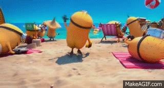 Despicable Me 2 - Beach Minions on Make a GIF