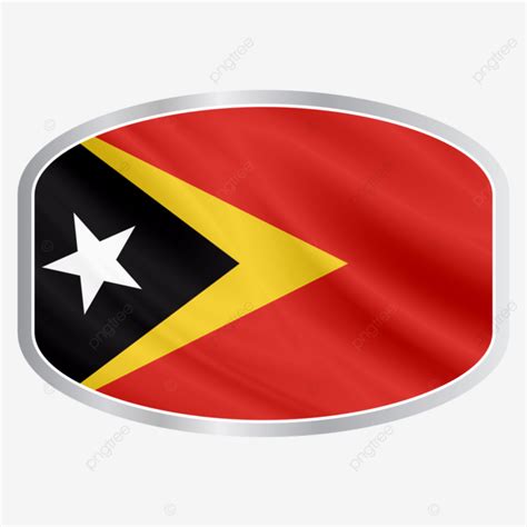 Lambang Bendera Nasional Timor Leste Vektor Timor Leste Bendera