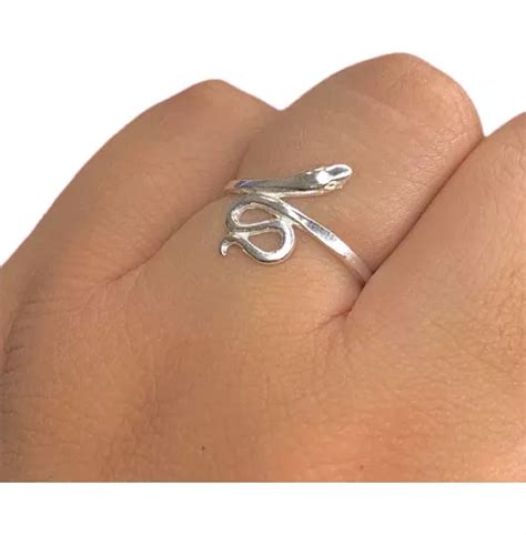 Anillo Serpiente De Plata 925 Ao 487 14 MercadoLibre