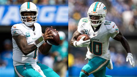 Tua Tagovailoa Tyreek Hill Put Up Historic Week 1 Numbers To Rally Dolphins Past Chargers