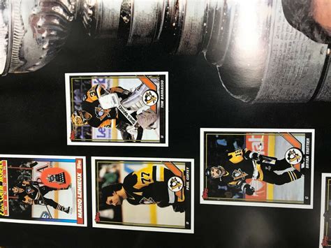 Vintage 1991 Stanley Cup Champs Pittsburgh Penguins Poster Badger Bob