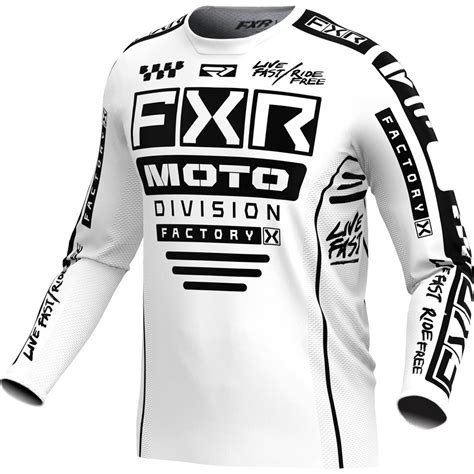 Fxr Maillot Enfants Mx Podium Blancnoir Maciag Offroad