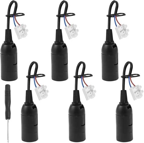 LbsAMP 6Pcs Portalampada E14 Porta Lampada Con Cavo Portalampada