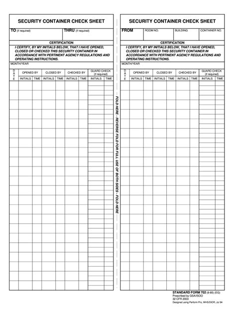 Standard Form 700 Printable Printable Forms Free Online