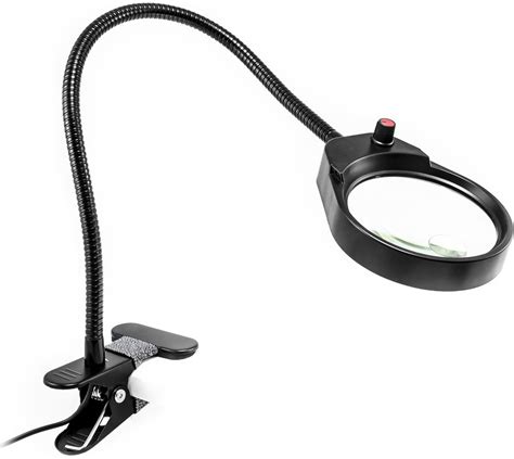 USB LED lampa s lupou ohybným ramenom a klipom PDOK PD 5S 8D 3x zoom od