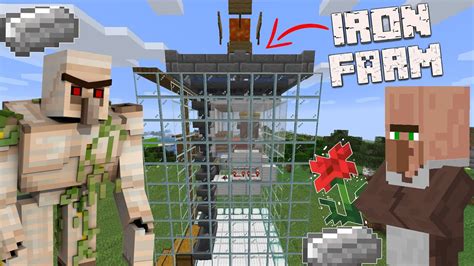 Cum Sa Faci O Ferma De Iron Pe Minecraft Iron Farm Youtube