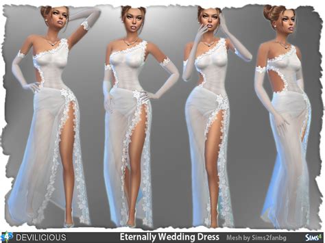 The Sims Resource Eternally Wedding Dress